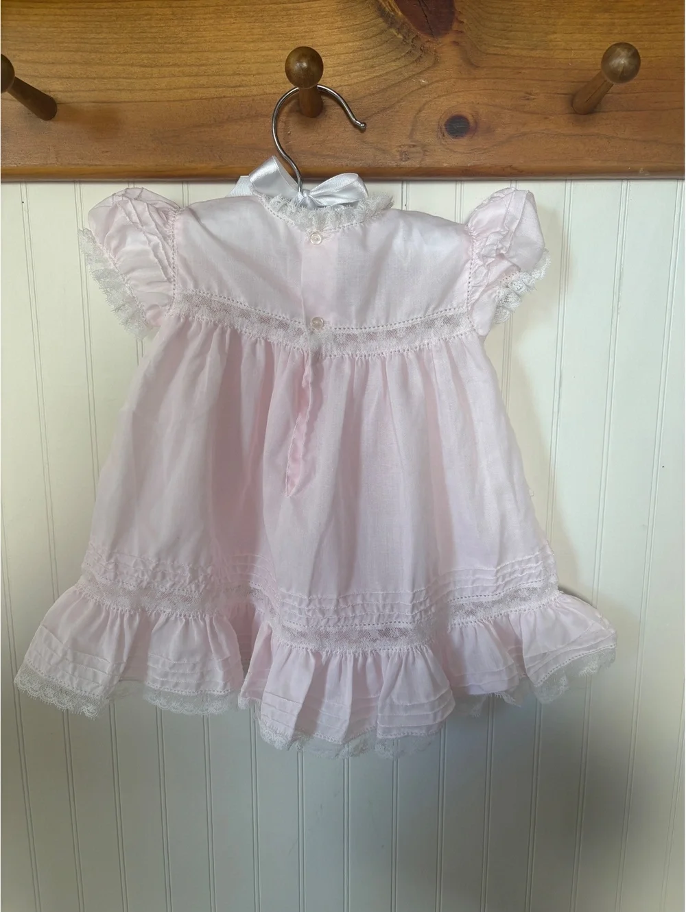 Handmade heirloom dress for girls 6-12m